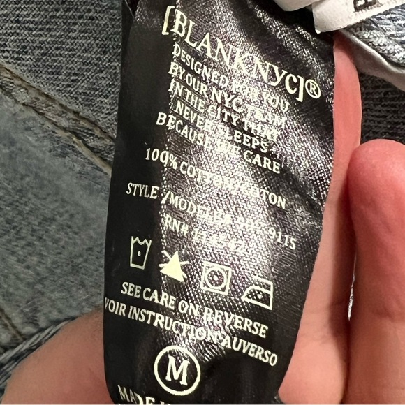 Blank NYC Traffic Jam Denim Jacket Raw Hemline - Picture 7 of 7